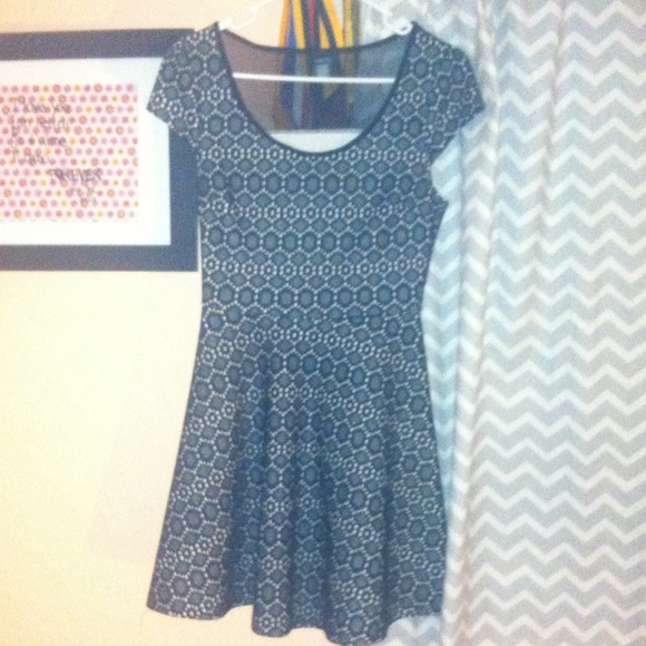 Black and white dress