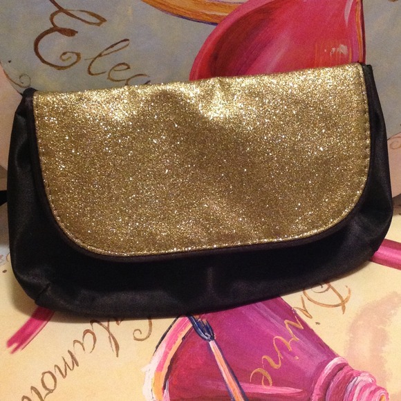 Gold and Black Clutch