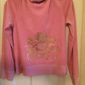 juicy couture pink velour hoodie