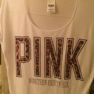 Traded PINK leopard top