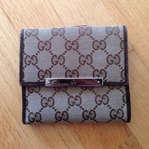 Gucci Square Bifold Wallet with Coin Pouch