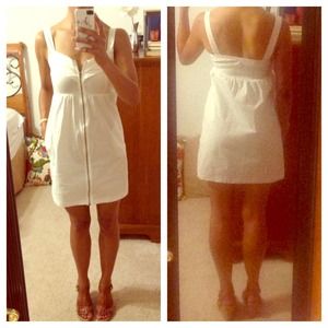 SOLD - BeBop white cotton dress