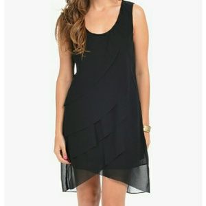 Ruffled Little Black Dress
