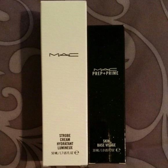 MAC prep and prime and MAC strobe cream