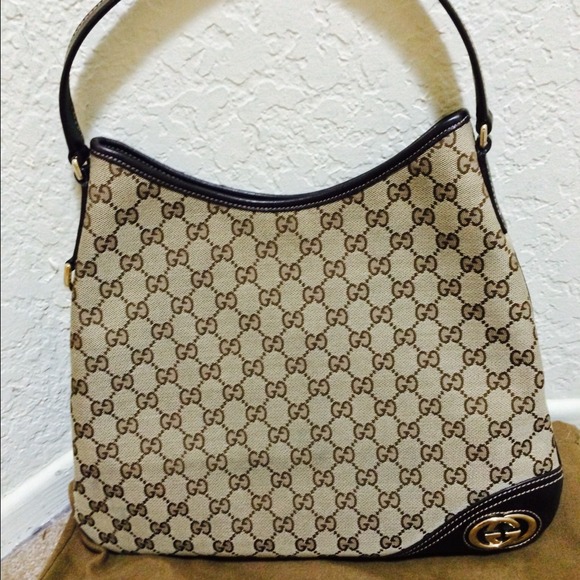 authentic Gucci bag (brown) - Picture 1 of 4