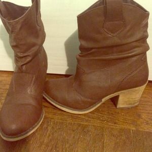 Ankle length cowgirl boots
