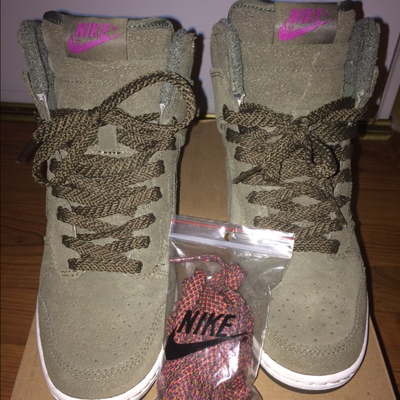 Nike Shoes - Women Nike Dunk Ski Hi Olive Green
