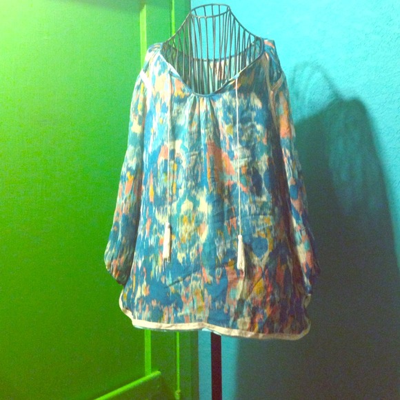 Watercolor blouse