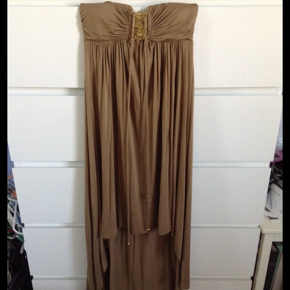 FOREVER 21 HIGH-LOW HALTER DRESS