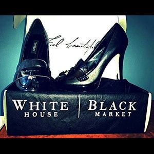 NWT WHBM SZ 7 BLACK PUMPS