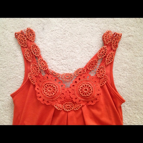 Cute orange bubble dress S - Picture 2 of 4