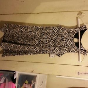 Black and White Aztec Pattern Dress