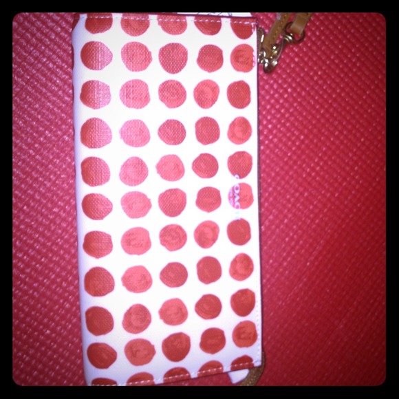 Coach wallet...brand new...red and white..