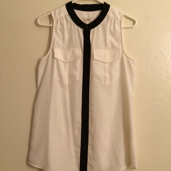 J. Crew draped pocket tank - sleeveless blouse