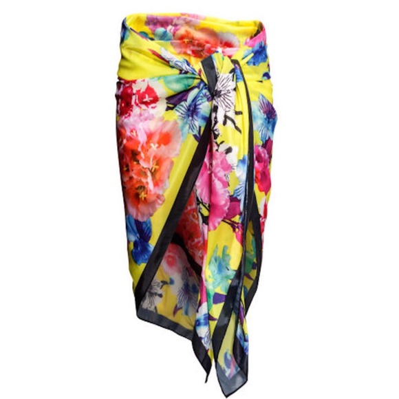 H&M Sarong Floral Beach Cover Up/ Scarf