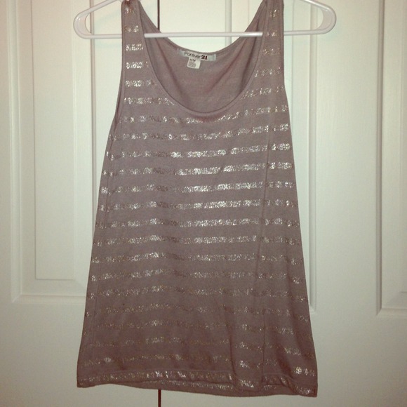 Grey and Silver Tank Top - Picture 1 of 3