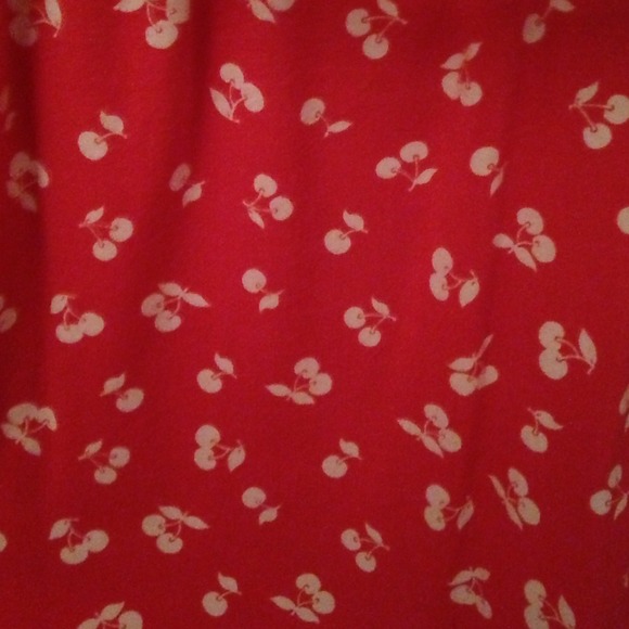 Redish/Pink Cherry Dress with Belt - Picture 2 of 2