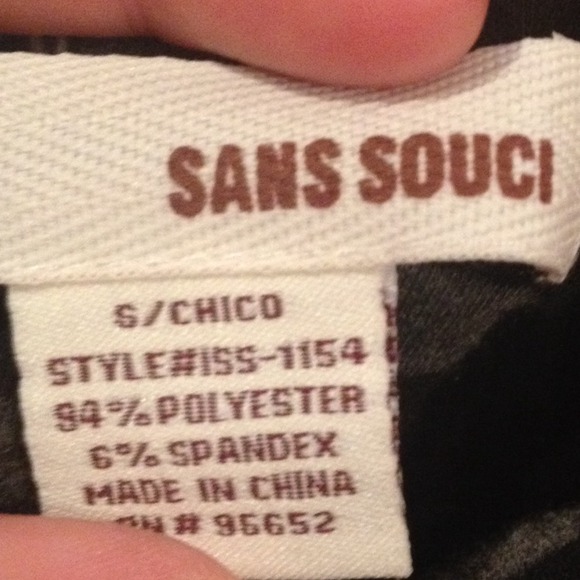 Black and Grey Stripped Pencil Skirt - Picture 2 of 3