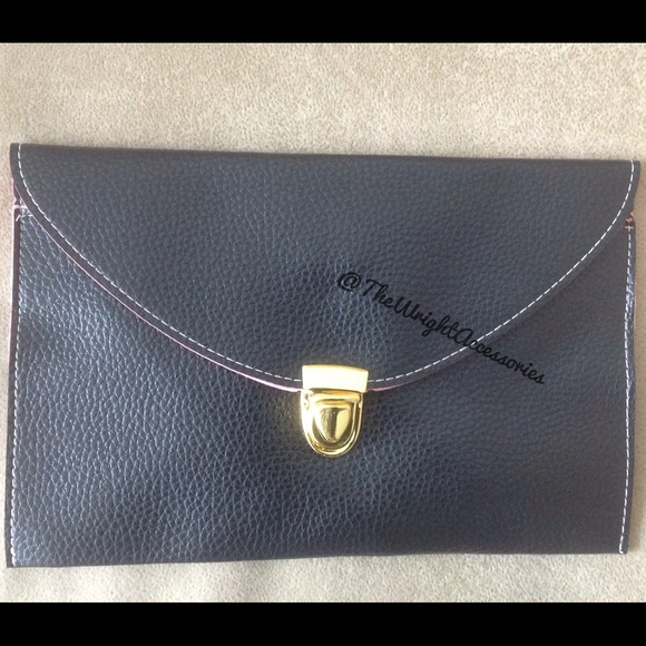 Clutches & Wallets - Black Envelope Clutch