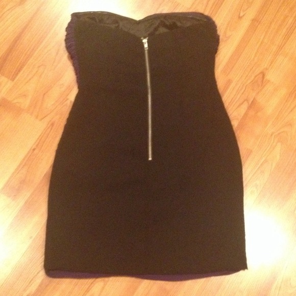 Purple and Black Tight Dress - Picture 3 of 4