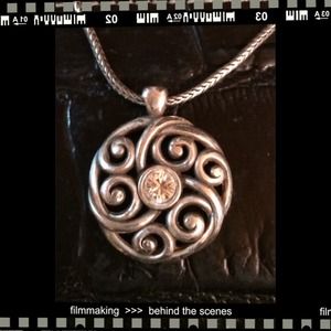 Brighton Sulver Necklace w/Swarovsky Crystal