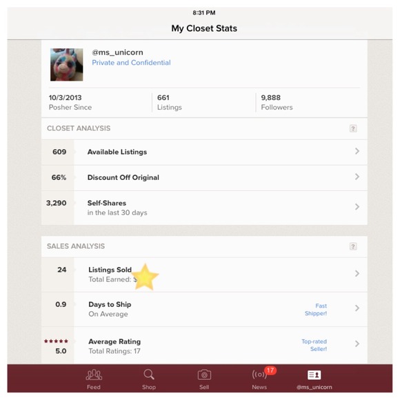 My stats - Picture 1 of 1