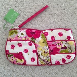 Vera Bradley floral print clutch
