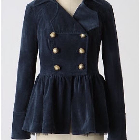 Anthropologie lined dark emerald coat, HP 9/24!! - Picture 4 of 4