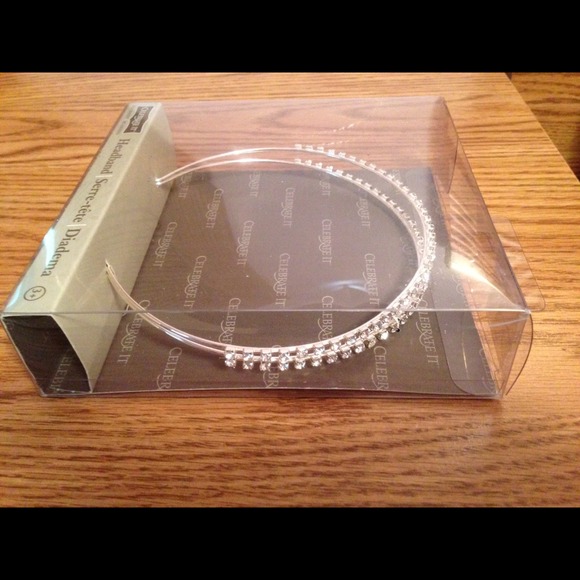 Bridal silver headband