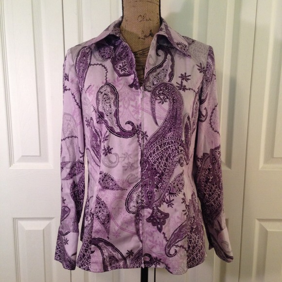 Paisley Zip Top