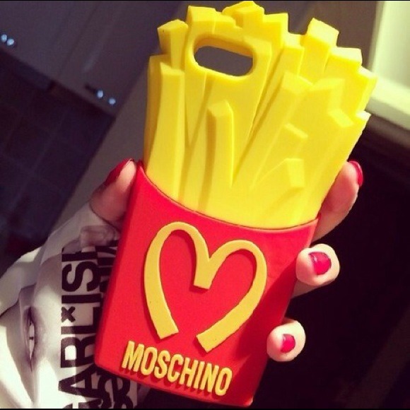 moschino fries iphone 5/5s/5c silicone case