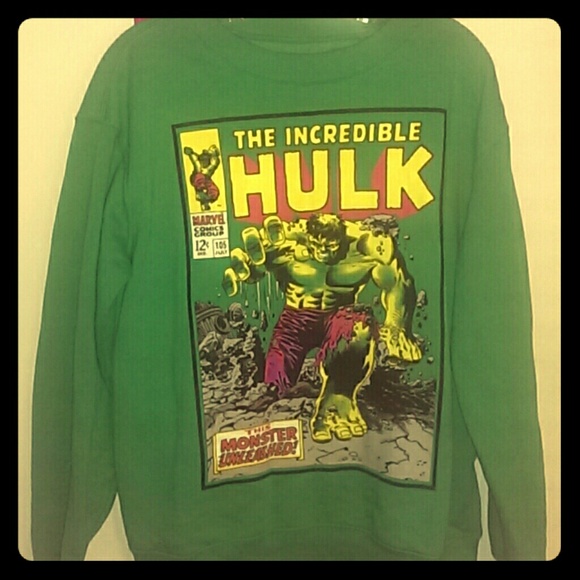 Green hulk sweatshirt