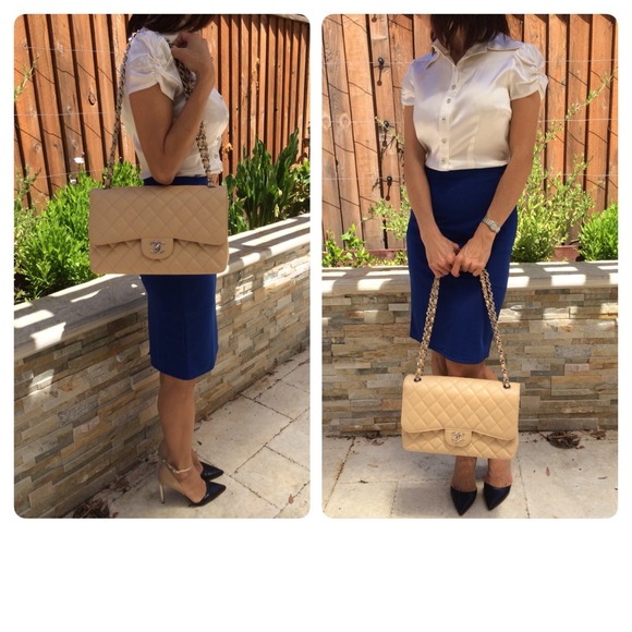 ❤️SOLD ON TRADESY❤️Authentic Chanel Jumbo - Picture 4 of 4