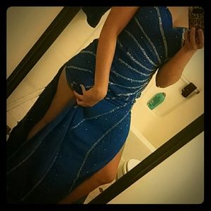 Royal blue prom dress