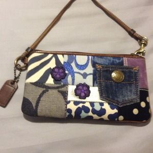✨Coach Patchwork Wristlet✨
