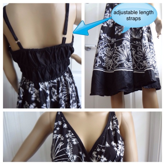 Black & white print casual dress - Picture 3 of 4