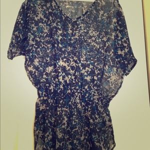 Express size small sheer top