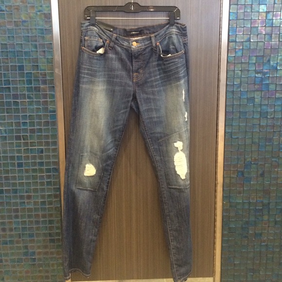 J brand Aidan slouchy ripped Bf jean