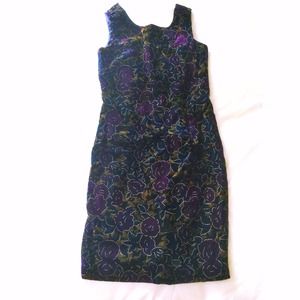 Vintage velvet cocktail dress