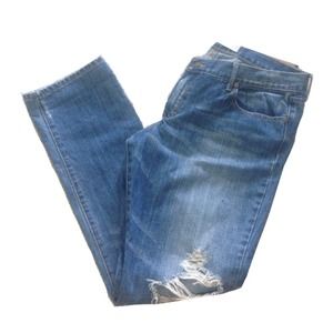 A&F destroyed skinny jeans