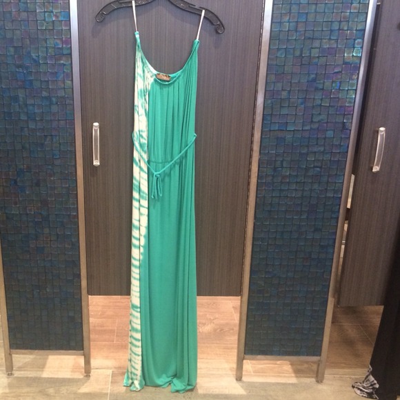 Tie die maxi dress