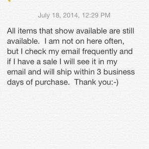 Just an FYI since I am asked this frequently