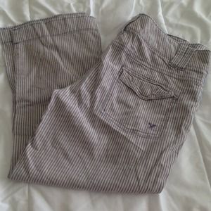 American Eagle striped capri pants