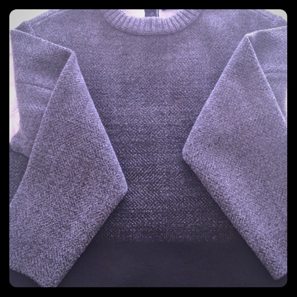 Proenza Schouler Grey Ombré knit Neoprene sweater - Picture 1 of 4