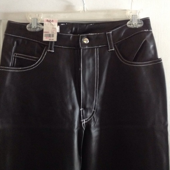 Black Pleather Pants! Yup - I said it!