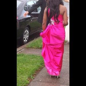 Floor length with train Anny Lee Evening gown.