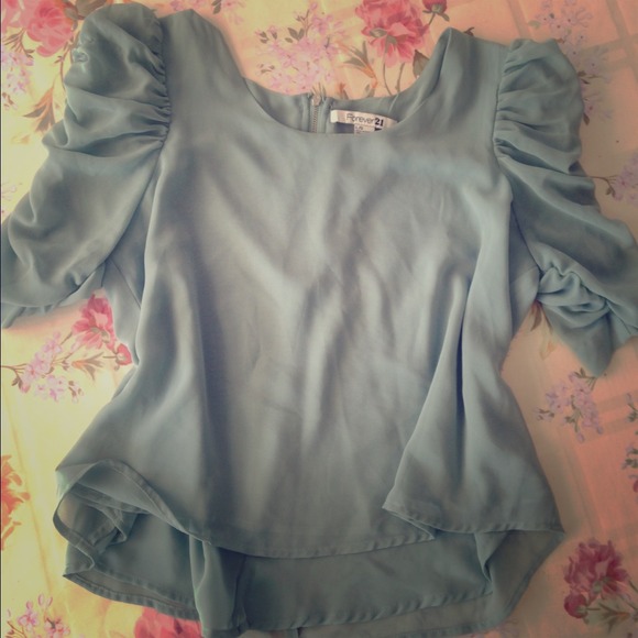 SOLD Cute Blue Forever 21 blouse