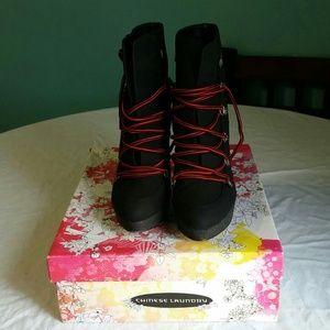 Brand new sexy laced up shoe boots 8.5 Brand new sexy laced up shoe boots 8.5