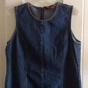 Dropped waist denim dress! 🌸