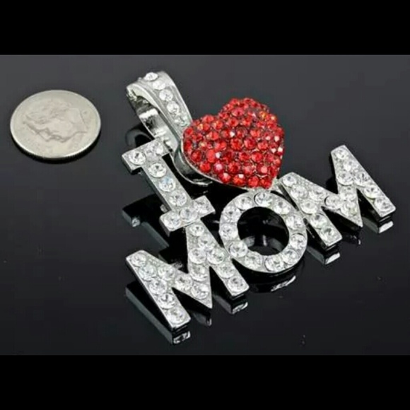 I Love MOM magnetic pendant